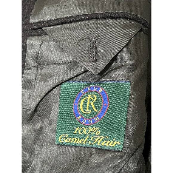 Club Room Jacket CAMEL HAIR Sport Coat Blazer Gray Soft 46 L ACADEMIA PREPPY - Picture 2 of 16